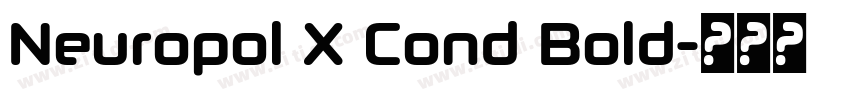 Neuropol X Cond Bold字体转换